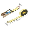 thumbnail image 2 of 4 PACK Tie Down Straps Ratchet Double J Hook Heavy Duty 11000 lbs 2''x 27ft 4* Ratchet Lashing Straps&Fasteners, 2 of 16