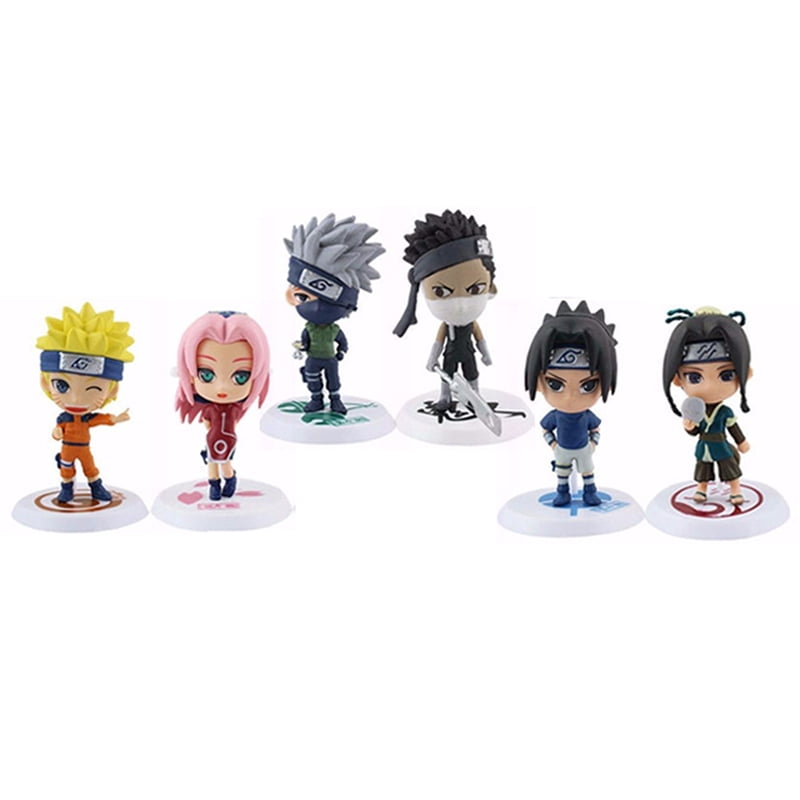 6pcs Set Shippuden Figures Naruto Pvc Dolls Toys Collection Kakashi Sasuke Itachi Gaara Jiraiya Models Walmart Com