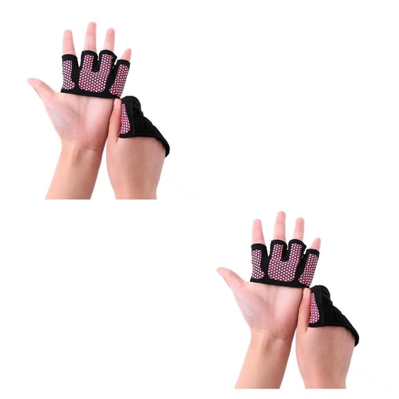 Wosthever Guantes antideslizantes para levantamiento de pesas, pinzas de mano transpirables para medio dedo, Protector de palma para gimnasio Type5 NO5 Wosthever CBP077236