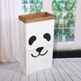 thumbnail image 5 of Bolsa organizadora de almacenamiento para habitación de niños de papel Kraft, bolsas de lavandería para juguetes y ropa de bebé, Panda, 5 of 5