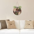 thumbnail image 6 of Owl Welcome Sign Farmhouse Front Porch Door Hanging Welcome Wreath for Holiday Wall Home 12 X 12 in Home Decor, 6 of 7
