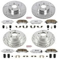 thumbnail image 3 of PowerStop Front and Rear Z26 Street Warrior Carbon-Fiber Ceramic Brake Pad and Drilled and Slotted Rotor Kit Fits: SUBARU Select Models K1122-26, 3 of 9
