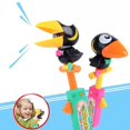 thumbnail image 3 of Bonito juguete de cuervo con grabación de sonido de pájaro parlante para niños que repite tus palabras divertido y educativo, 3 of 3
