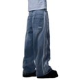 thumbnail image 1 of WILLBEST Pantalones Mujer Pantalones Vaqueros Holgados de Pierna Recta para Mujer, Estilo Informal, Estilo Hip Hop, Lavados, Cómodos, para Uso Diario En Todas Las Estaciones. Extra Grande, 1 of 3