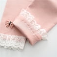 thumbnail image 4 of Gyratedream Baby Girls Lace Flower Skinny Pants Thin Leggings Trouser for Infant Toddler Kids Clothes, 6 Months-4 Years, 4 of 5