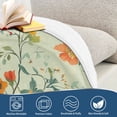 thumbnail image 4 of Yayeee Throw Blanket for Couch Soft Warm 50" x 60" Sofa Chair Bed Decoration, Green Floral Pattern, 4 of 7