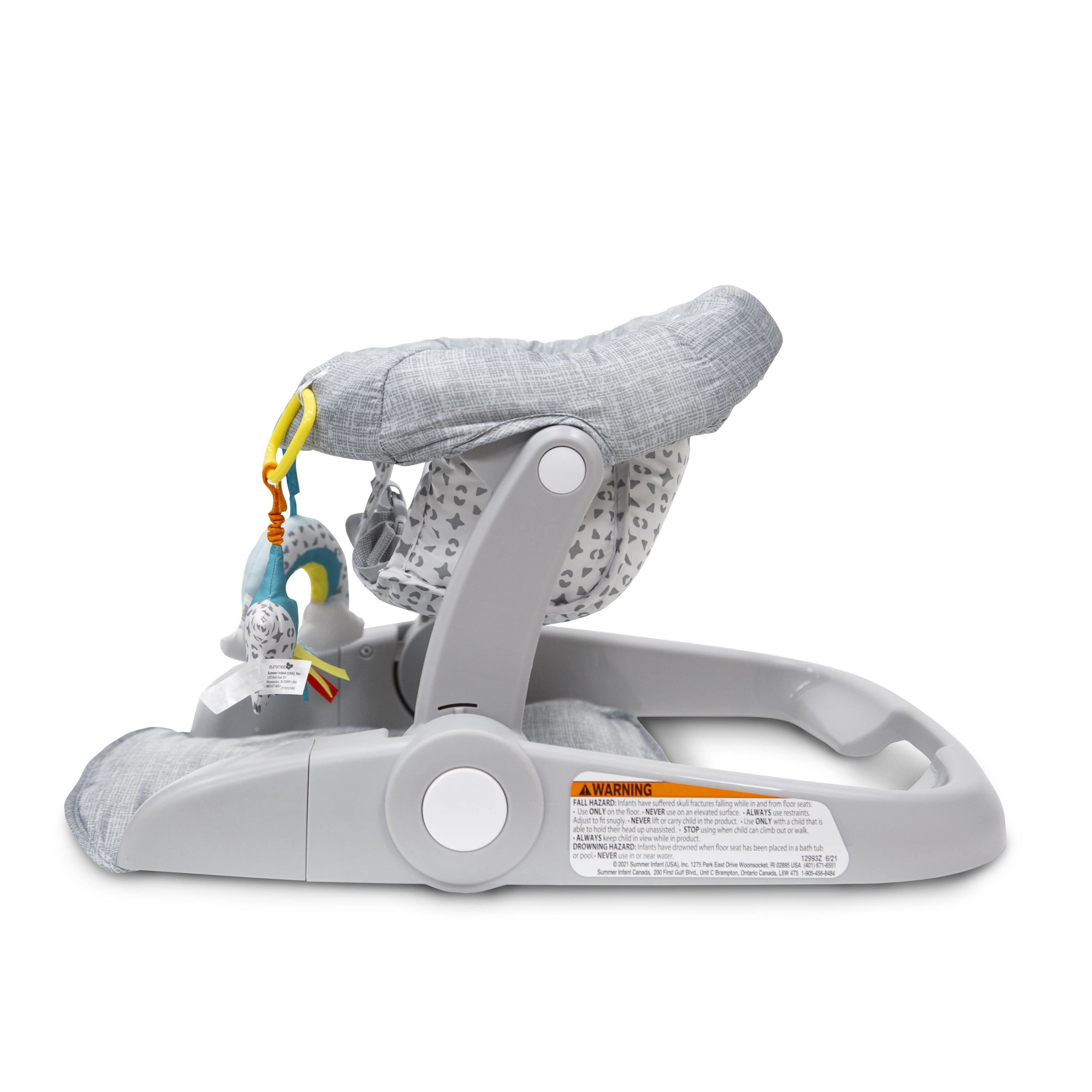 Summer by Ingenuity Learn-to-Sit 2-position Floor Seat – Heather Grey