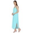 thumbnail image 3 of Inkmeso Robe d'Été Unie Aguichant pour Femmes à Bretelles Spaghetti Décontractée de Plage et de Villégiature Robe Maxi, 3 of 7