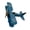 Blue, variant on AOOOWER Metal Iron Biplane Plane Aircraft Model Hanging Plane Handicraft Ornament Gift