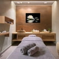 thumbnail image 5 of Zen Wall Art Lotus Flowers Stones on Water Pictures Canvas Prints Bathroom Decor Spa Artwork for Yoga Meditation Room Spiritual Gifts (Zen-3, 12.00" x 18.00"), 5 of 6