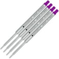 thumbnail image 3 of Lanier Combo Pack - 4 Pack - Monteverde Soft Roll Ballpoint W13 Paste Ink Refill Compatible with most Waterman Style Ballpoint Pens - Purple (Medium Tip 0.7mm), 3 of 3