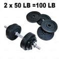 thumbnail image 3 of Full Iron 2 x 50lb adjustable Dumbbells Set Full Metal Total 105lb Weights Sets Iron 1 Pair, 3 of 6