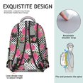 thumbnail image 4 of Pioneer Flower Floral Print Pattern Backpack for School, Cute School Bag with Adjustable Shoulder Straps and Padded Back, 15.3"x11"x7.1", 4 of 4
