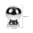 thumbnail image 4 of SHISUYAN 2pcs Stainless Steel Handrail Balls For Indoor Stairs Decorative Hand Railing Balls Convenient Hand Railing Balls Round Post Caps (Large), 4 of 8