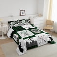 thumbnail image 2 of Erosebridal Rustic Animal Comforter Set Twin,Hunting Bear Deer Bedding Sets Teen Men Green Black Plaid Check Cabin Down Comforter,Farmhouse Wooden Quilted Bedding 1 Pillow Case, 2 of 5