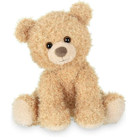 Bearington Curlie Plush Teddy Bear Stuffed Animal, 10.5 Inch