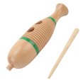 thumbnail image 1 of Fish Shaped Guiro Instrument, Non Break Stimulate Interest Durable Latin Percussion Musical Instrument Clear Sound Beech Wood with Rhythm Stick for Kindergarten, 1 of 7