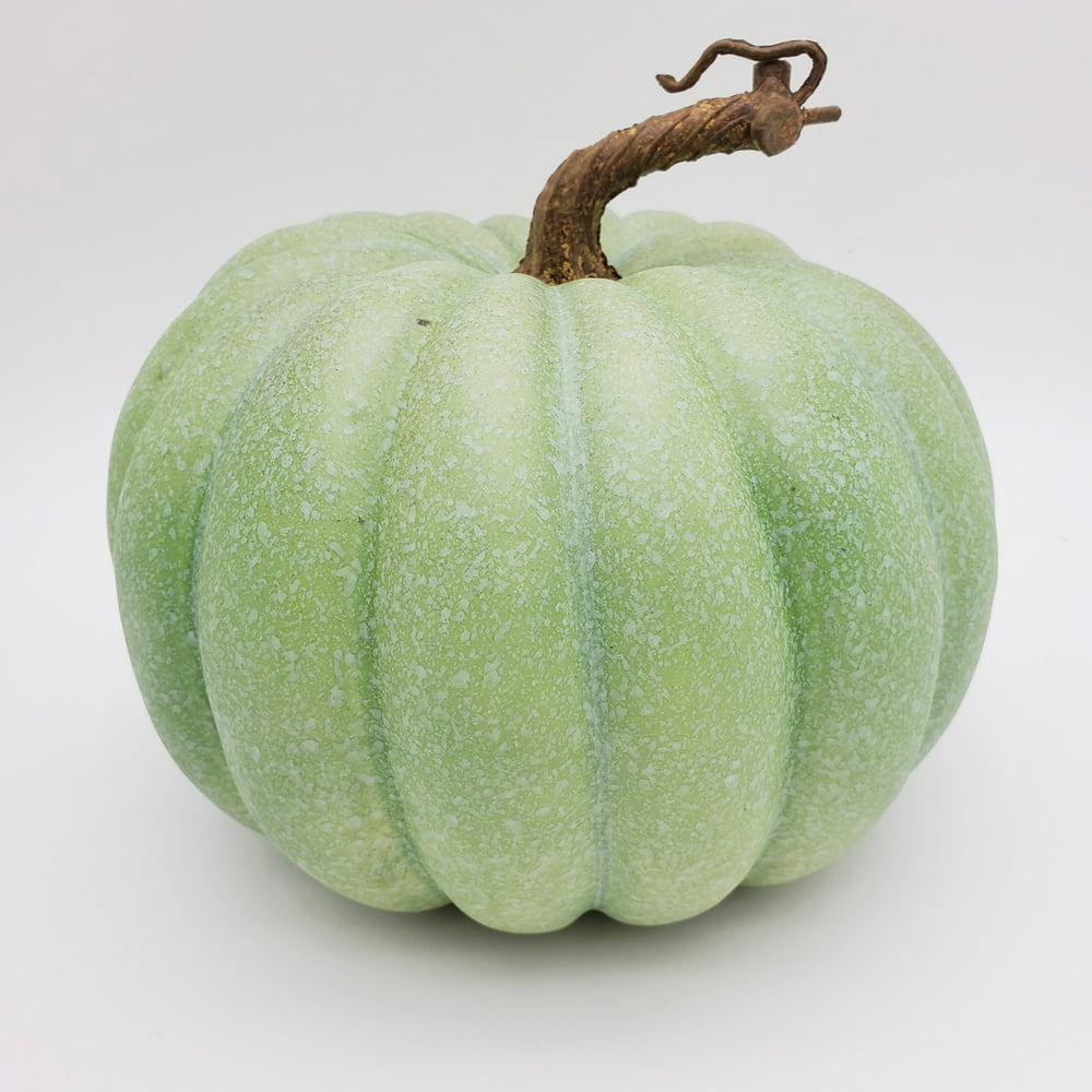 Way to Celebrate Harvest Rustic Short Green Foam Decorative Pumpkin, 5