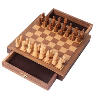  Vahome Magnetic Chess Board Set for Adults & Kids, 15 Wooden  Folding Chess Boards, Handcrafted Portable Travel Chess Game with Pieces  Storage Slots & 2 Extra Queens : Toys & Games