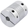 thumbnail image 2 of 8mm To 10mm Shaft Coupling 19mm Length 25mm Diameter Stepper Motor Coupler Aluminum Alloy Joint Connector For 3d Printer Cnc Machine Diy Encoder, 2 of 3