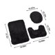 thumbnail image 3 of Yhmxh Alfombrillas de baño para baño Juego de 3 alfombras de baño de color liso para el hogar, alfombrilla antideslizante para inodoro, alfombrilla para suelo de baño de color liso, 3 of 5