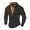 A-Grey960, variant on Bibifish Mens Polo Shirts Two Piece Layered Design Long Sleeve Shirts Slim Fit Party Wear Dressy Tops