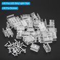 thumbnail image 3 of Unique Bargains LED Strip Light Clips Mounting Bracket Fixing Clips Plastic for 8mm Neon Light Cable Clear 40 Pack, 3 of 6