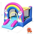 thumbnail image 3 of Bounceland Rainbow Unicorn Bounce House, 3 of 9