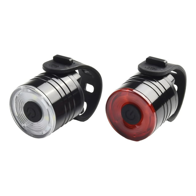 1/2pc Bicycle Light Night Riding Lamp Mountain Bike Front Rear Lights Cycling High/Low Beam Accessory LED USB Rechargeable Torch