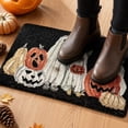 thumbnail image 4 of PoyoKee Halloween Front Door Mat, Ghost Jack O Lantern Welcome Mat, Stainproof Bathroom Rugs Kitchen Rug for Entryway Halloween Decorations, 16" x 24", 4 of 7