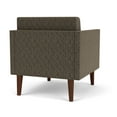 thumbnail image 3 of Luxe Lounge Reception Waiting Guest Chair / Walnut Wood Legs / Brown / Brown, 3 of 5