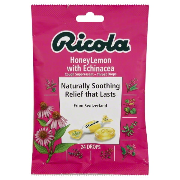 Ricola Honey Lemon Cough & Throat Drops, 24 ct