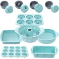 thumbnail image 1 of Juego de utensilios de cocina de silicona para hornear, 30 piezas/juego de utensilios de silicona antiadherentes para hornear que incluyen molde para hornear, molde para pasteles, molde para donas,, 1 of 7