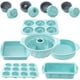 thumbnail image 1 of Juego de utensilios de cocina de silicona para hornear, 34 piezas/juego de utensilios de silicona antiadherentes para hornear que incluyen molde para hornear, molde para pasteles, molde para donas,, 1 of 7