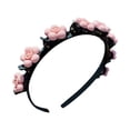 thumbnail image 2 of PONPRNGY 1Pc Hairpin, Sweet Princess Hairstyle Hairpin for Girl, Double Layer Headbands with Clips Twist Plait, 2 of 2
