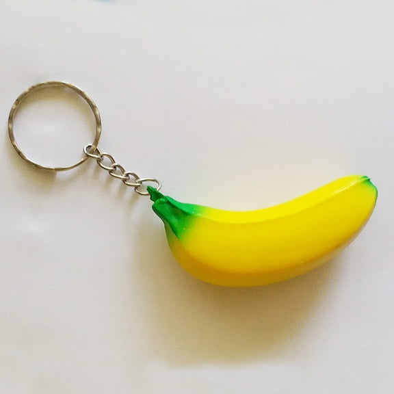 Soimiss 12Pcs Banana Keychain Hanging Ornament for Bag and Key Decoration