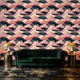 thumbnail image 4 of Dreamy Baroque Peel and Stick Wallpaper Celestial Baroque Clouds Crescent Moons Golden Wall Mural 23.6in x 9.8ft Self Adhesive Removable Wall Paper Renter Friendly Wallpaper for Girls Kids Bedroom, 4 of 8