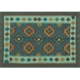 thumbnail image 1 of Ahgly Company Indoor Rectangle Southwestern Light Blue Country Area Rugs, 7' x 10', 1 of 4
