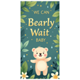 thumbnail image 1 of Baby Shower Backdrop Banner Cute Bear Floral Decorations Photo Booth Sign for Party Event Celebration Baby Announcement Welcome Background, 1 of 4