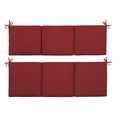 thumbnail image 6 of ARDEN Indoor / Outdoor Swing Cushion Set, 56 x 20, Water Repellent, Fade Resistant, Cushion Set for swing or bench Ruby Red Leala, 6 of 8