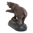 thumbnail image 4 of Wall Street Stock Market Bear Attaquant avec Patte Figurine Électroplaquée Bronze, 4 of 7