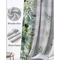 thumbnail image 3 of Eucalyptus Blackout Curtains for Bedroom Living Room Darkening Curtains 54 Inch Long Sage Green Farm Plant Gray Buffalo Plaid Short Curtain for Small Window Treatment Grommet Drapes 42"x54"x2, 3 of 9