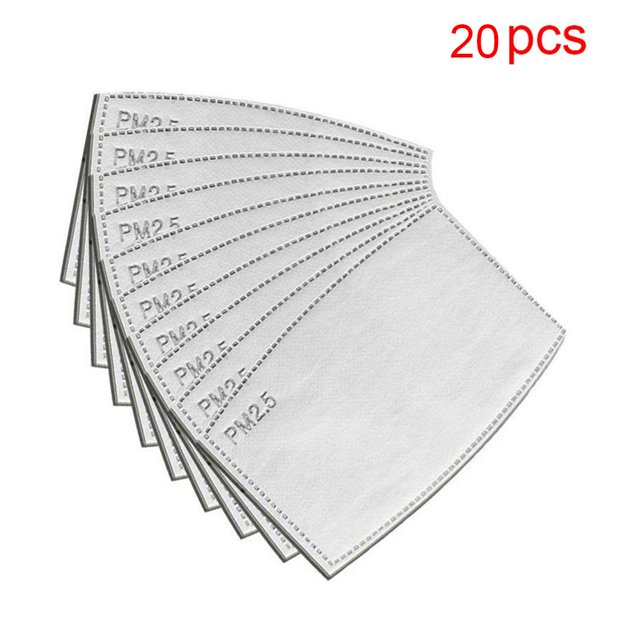 Filtro, 20 piezas/juego de filtro de repuesto desechable, filtro de repuesto, filtro de protección facial, rendimiento finamente ajustado