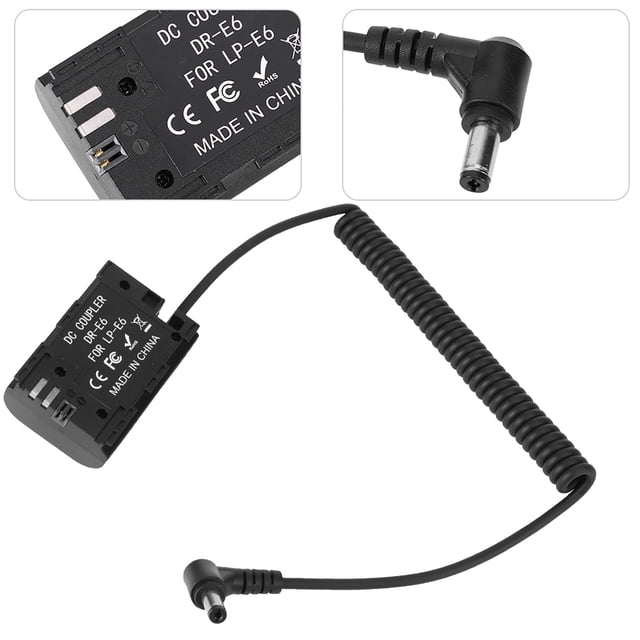 DC DC A LPE6N Decoder Completo Batería de Batería para 7d2/90d 80d 70d 5dsr SLR Camera