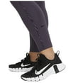 thumbnail image 3 of Nike Women's Plus 7/8 Mid Rise One Luxe Icon Clash Training Legging (Dark Raisin/Black, 2X), 3 of 4