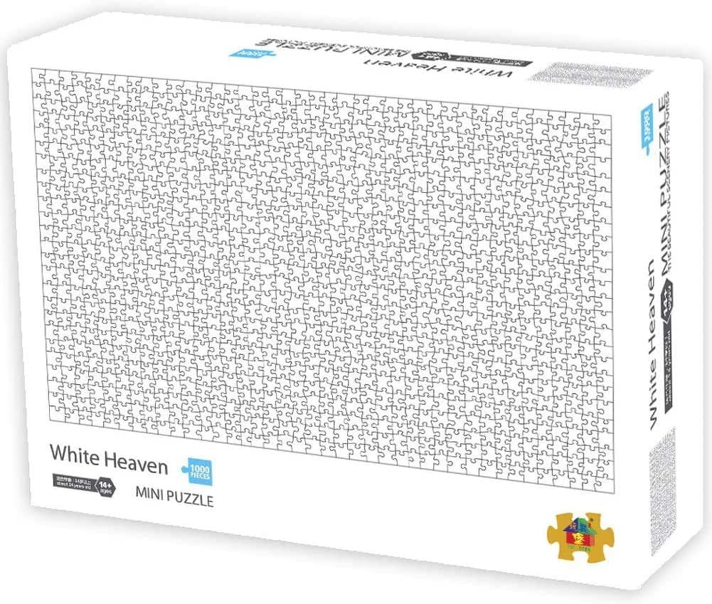 1000x Mini Super Hard White Heaven Jigsaw Puzzle Adult Kids Family Game 