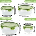 thumbnail image 3 of 8-Piece Stackable Food Storage Containers Set – BPA-Free Airtight Leakproof Boxes for Snacks, Fruits, Vegetables and Meat, 3 of 6