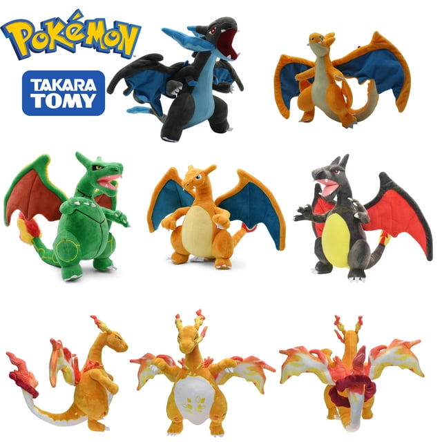 Mega Dynamax Charizard Plush Toys Mega Evolution X & Y Charizard Plush Toy Doll Pokemon Stuffed Animal Toy Baby Gift For Kid heqiyong LED