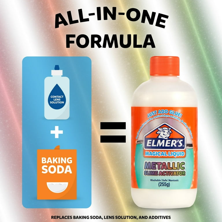 Elmer's Metallic Slime Activator | Magical Liquid Glue Slime Activator,  8.75 fl. oz. Bottle - Great for Making Metallic Slime - Walmart.com