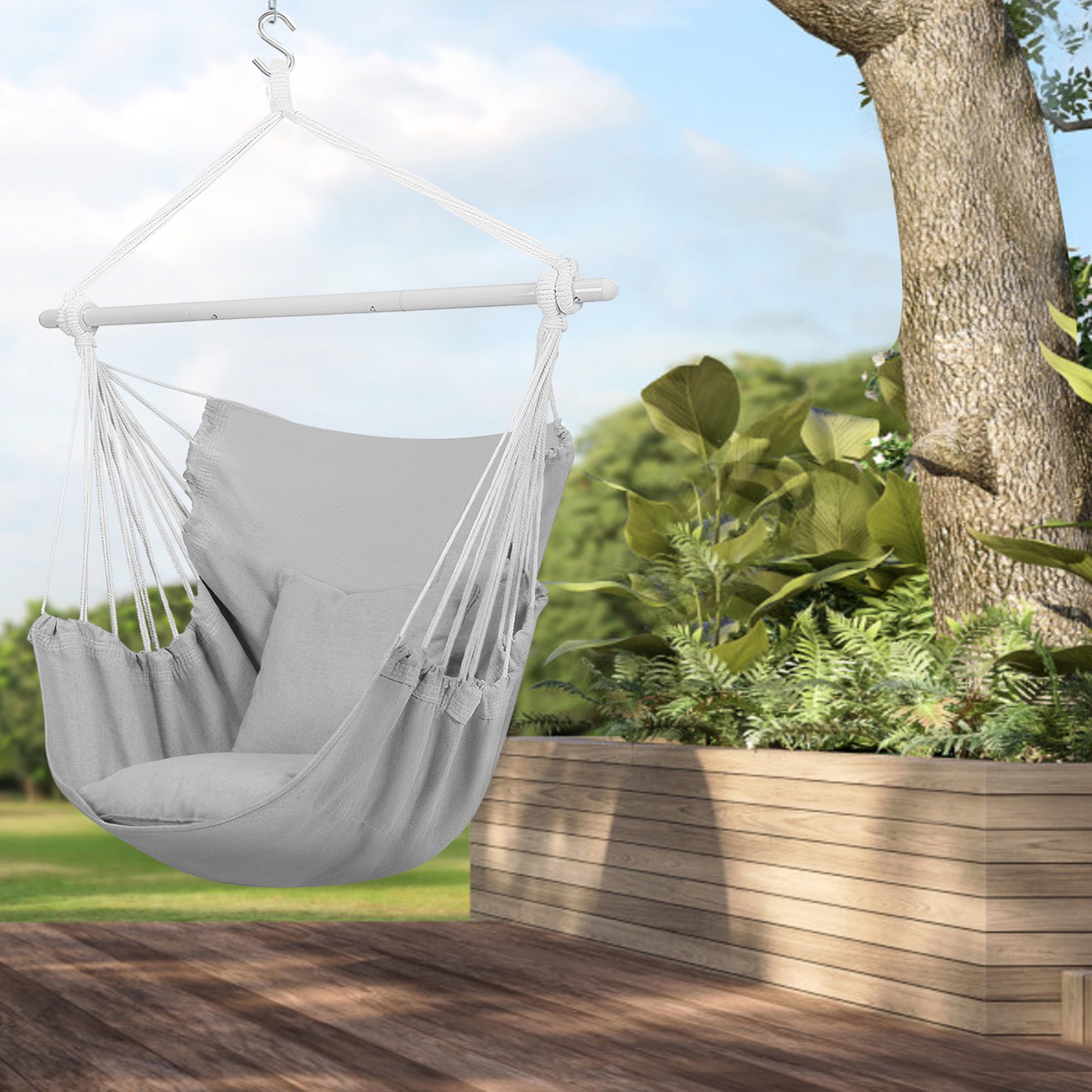 Hanging Chair Swing To Hang From Deck Large Hammock Chair Swing